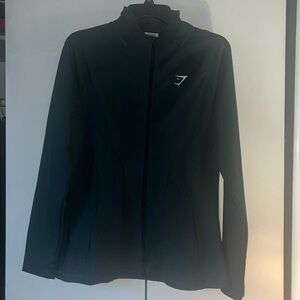 New Gymshark Zip Slim Fit Training Jacket- Dark Green  - Large